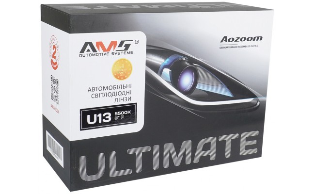 Автомобільні світлодіодні LED лінзи AMS ULTIMATE U13 3.0 F