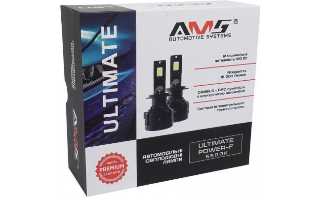 Світлодіодні LED лампи AMS Ultimate Power-F HIR2 5500K Canbus