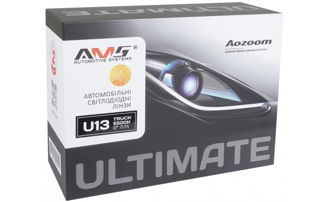 Автомобільні світлодіодні Bi-LED лінзи AMS ULTIMATE U13 TRUCK 3.0 F/R