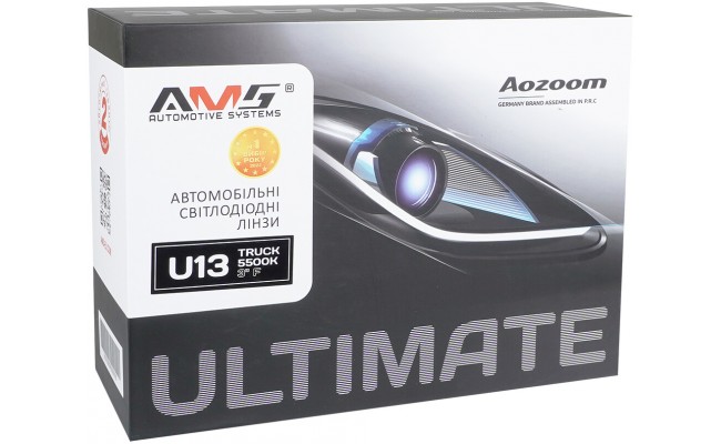 Автомобільні світлодіодні Bi-LED лінзи AMS ULTIMATE U13 TRUCK 3.0 F