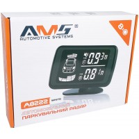 Парковочный радар AMS A8222 White