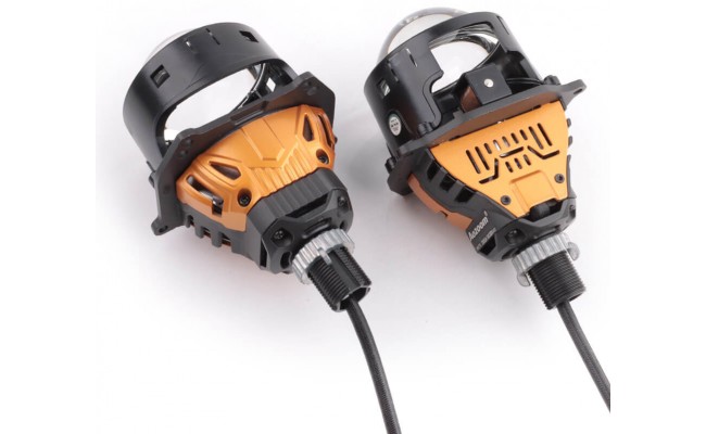 Автомобильные светодиодные (LED) линзы AMS ORIGINAL A9 5500K 3.0 F/R