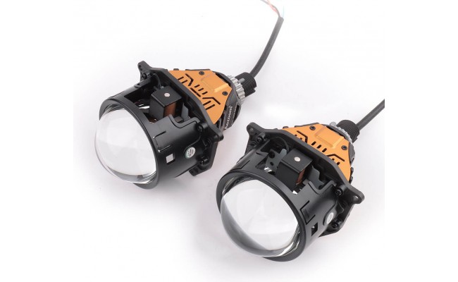 Автомобильные светодиодные (LED) линзы AMS ORIGINAL A9 5500K 3.0 F/R