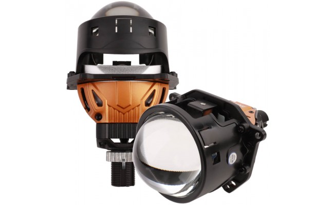 Автомобильные светодиодные (LED) линзы AMS ORIGINAL A9 5000K Matt Glass 3.0 F/R