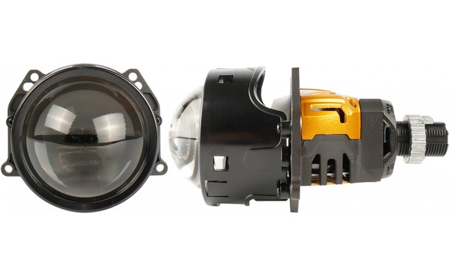 Автомобильные светодиодные (LED) линзы AMS ORIGINAL A9 5000K Matt Glass 3.0 F/R