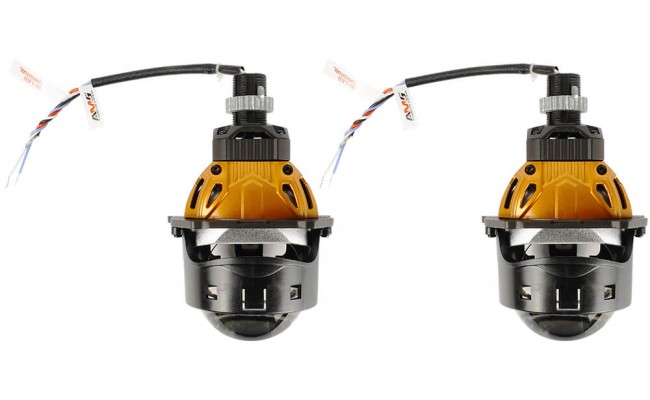 Автомобильные светодиодные (LED) линзы AMS ORIGINAL A9 5000K Matt Glass 3.0 F/R