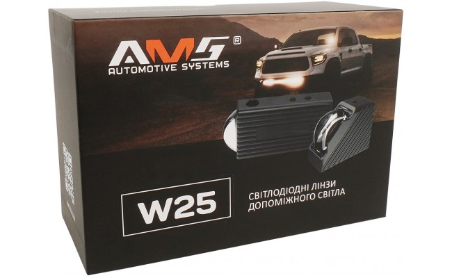 Світлодіодні LED лінзи додаткового світла AMS W25