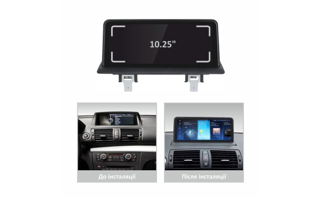 Штатна магнітола AMS BMW 1-Series E87/E81/E88/E87 2004-2012 Original CIC System 4+64Gb 10.25"