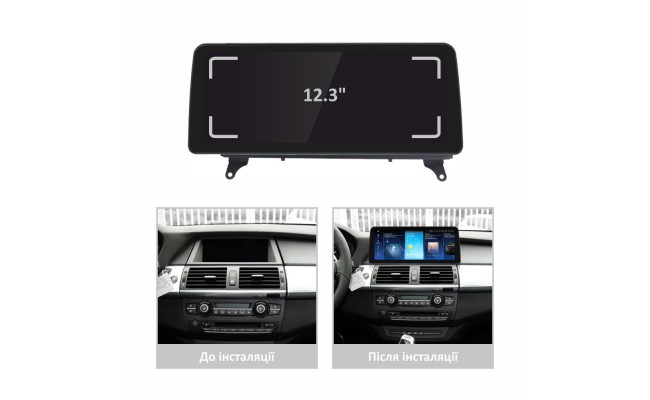 Штатна магнітола AMS BMW X5 E70/X6 E71 2007-2010 Original CCC System 4+64Gb 12.3"